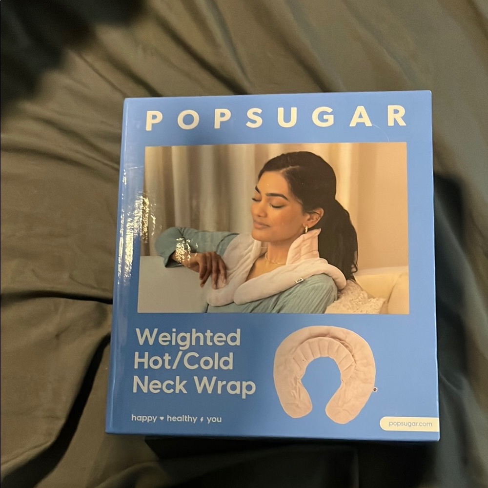 POPSUGAR Blue and White Neck Wrap